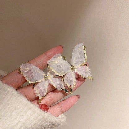 Korean white Butterfly Earring