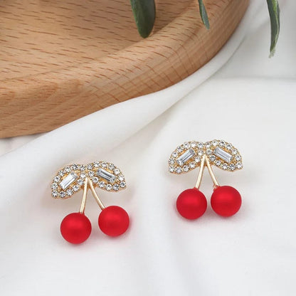 Korean Premium cute cherry Earring