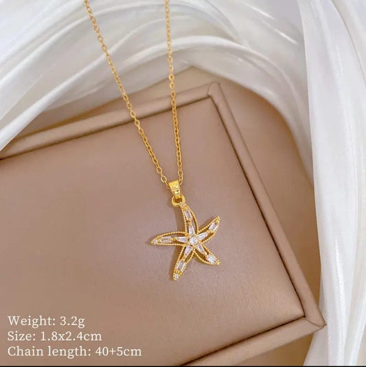 Korean Beautiful Anti Tarnish Star Pendant