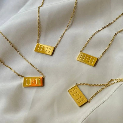 Luck AntiTarnish Gold 11:11 Premium Necklace