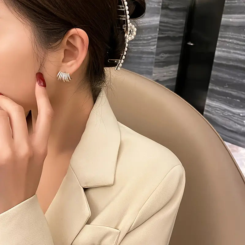 korean luxurious beautiful Earring