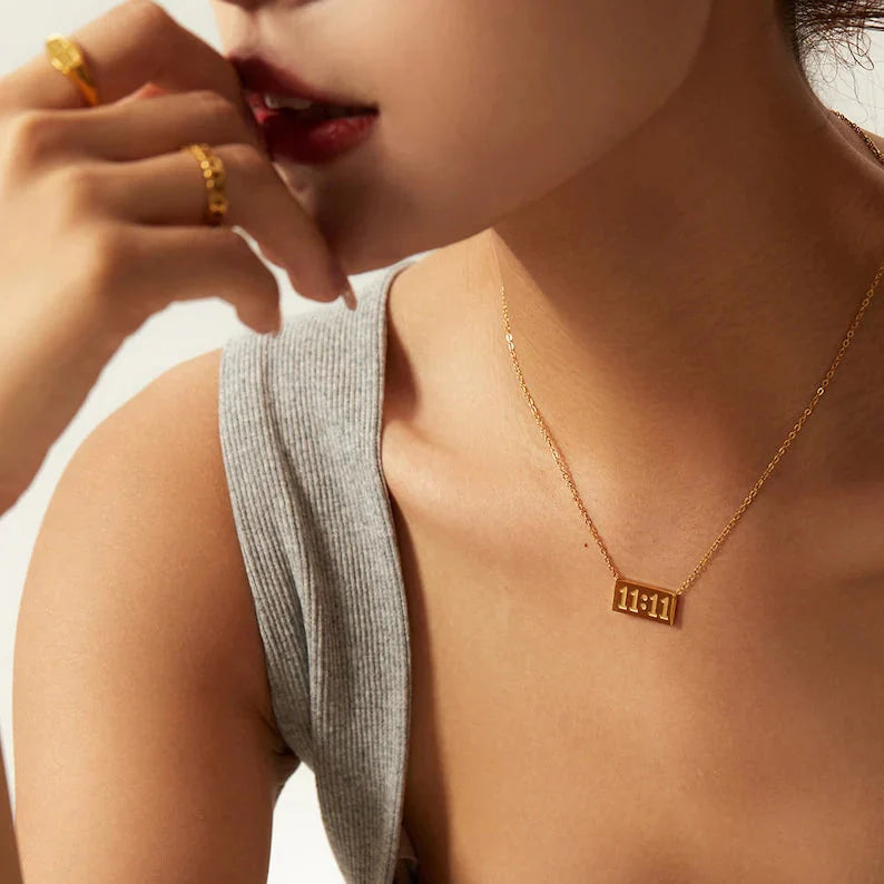 Luck AntiTarnish Gold 11:11 Premium Necklace