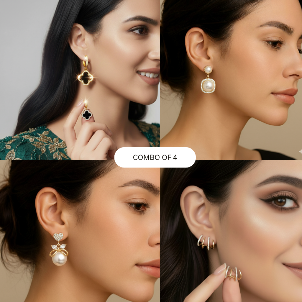Combo of 4 bestseller Earrings