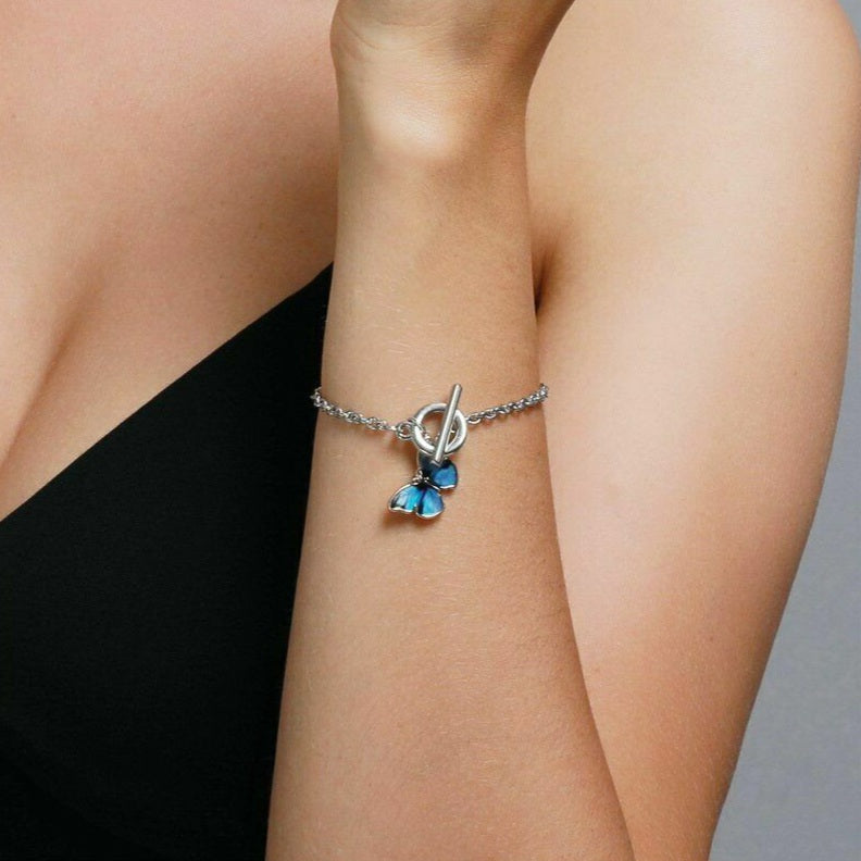Korean Beautiful Blue Butterfly Bracelet