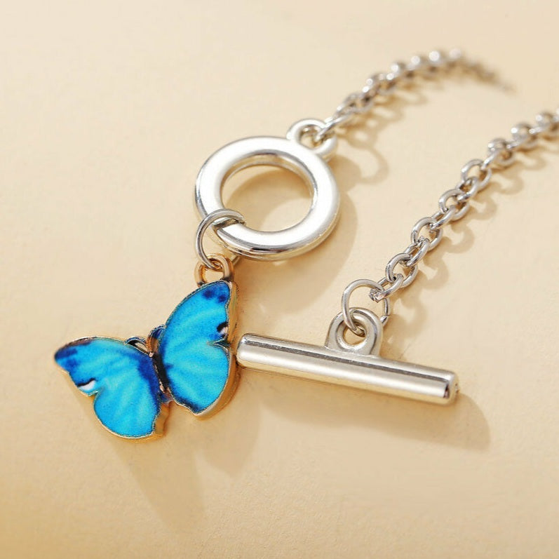 Korean Beautiful Blue Butterfly Bracelet