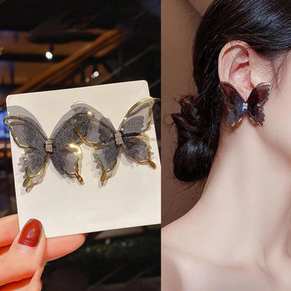 Korean beautiful black Butterfly 🦋 Earring