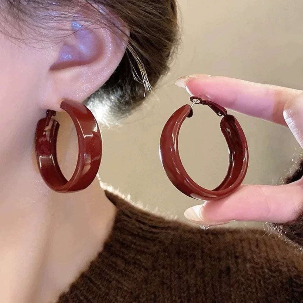 Korean red beautiful Earring