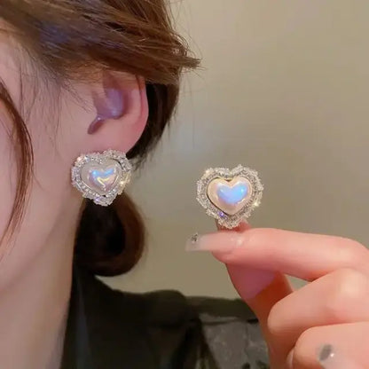 Korean heart shape luxurious Earring